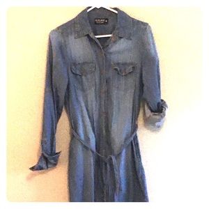 Jean shirt dress